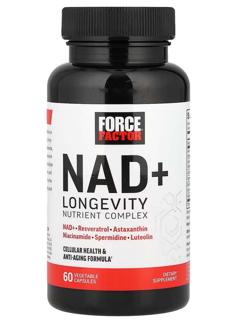 Force Factor NAD+ Longevity Nutrient Complex, 60 Vegetable Capsules