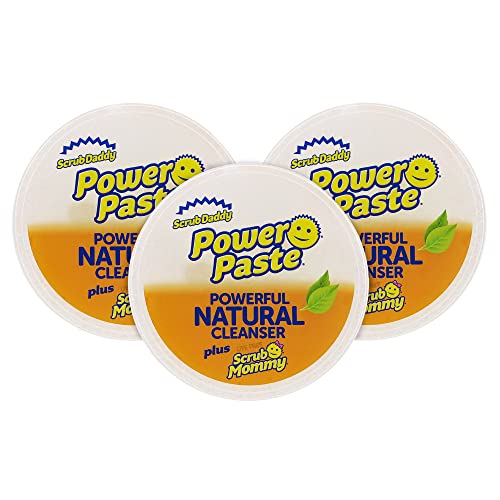Scrub Daddy PowerPaste All Purpose Cleaning Paste Kit - Natural Cleanser + Dye Free Scrub Mommy - 1 Count ( 3 Pack) - Image 1