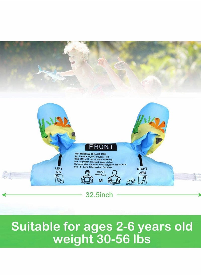 SYOSI - Swimming Float Vest for Kids Toddler Swimming Aids Arm Floaties for 2 6 Year Old, 14 25KG Learning to Swim - Image 1