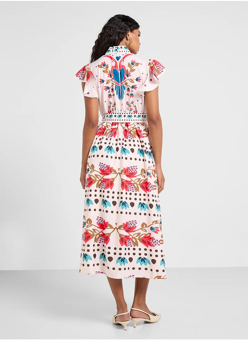 ايلا Floral Print Dress