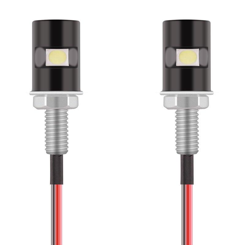 نسخة مطورة من كينستيك 2PCS ضوء لوحة الترخيص 5050 SMD LED مصباح برغي بولت LED مقاوم للماء لضوء لوحة الأرقام للسيارة والدراجة النارية والشاحنة وRV وATV أبيض بارد