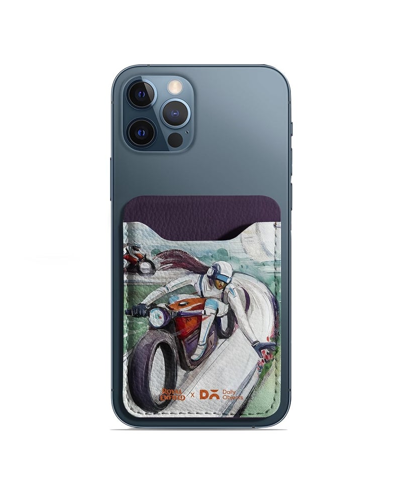 Daily Objects Timeless Touch CardSafe Phone Wallet | Premium Design | Full-Grain Leather | Guys | Card Holder | Dedicated Sleeve - Image 1