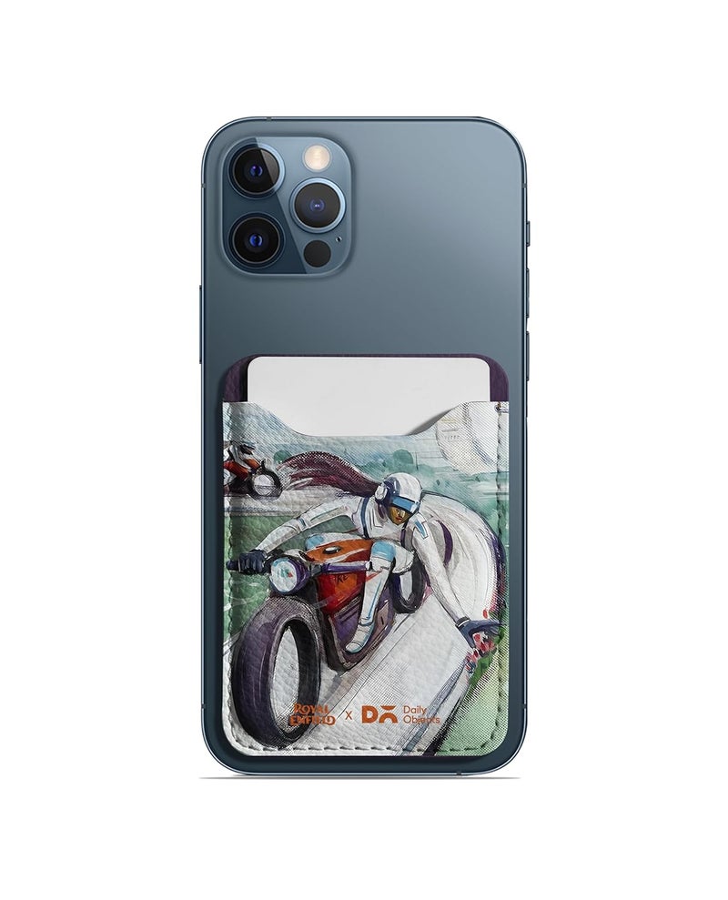 Daily Objects Timeless Touch CardSafe Phone Wallet | Premium Design | Full-Grain Leather | Guys | Card Holder | Dedicated Sleeve - Image 2