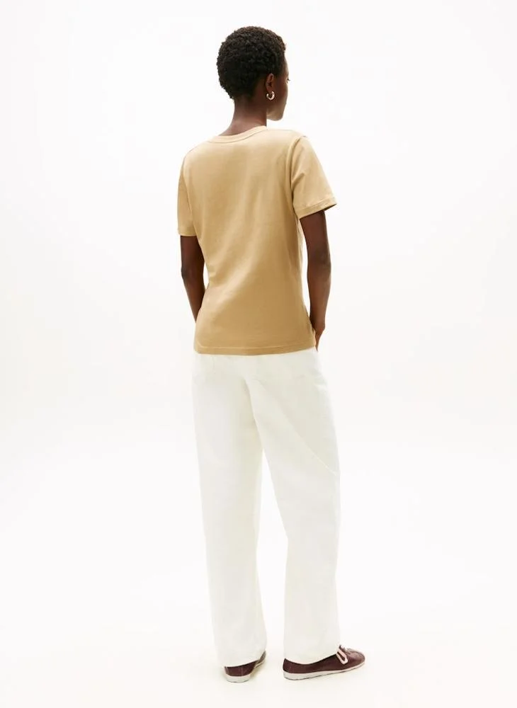 تومي هيلفيغر تيشيرت بياقة دائرية برسومات