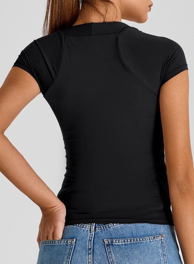 KAWN.YOGA Womens Short Sleeves Shirt  - Image 3