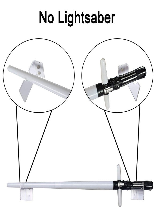 YYST Horizontallly Display Wall Mount Holder Rack Stand for Light Saber -Hardware Included -5/PK - Image 3