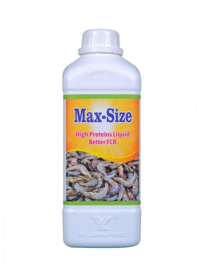 YK Laboratories Max-Size High Protien Liquid for Fish & Shrimp Farming | Aqua Culture Feed Supplement - 1L - Image 1