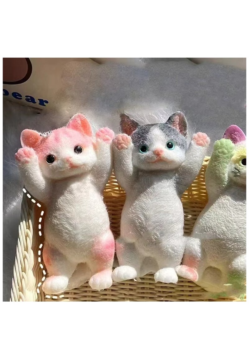 Rally 20cm Squeezeable Silicone Cat Toy - Stress and Anxiety Relief, Soft Mochi Anti-Stress Toy for Adults and Kids, Multiple Colors (Randomly Selected) - Image 1