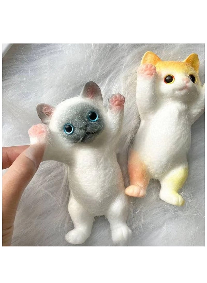 Rally 20cm Squeezeable Silicone Cat Toy - Stress and Anxiety Relief, Soft Mochi Anti-Stress Toy for Adults and Kids, Multiple Colors (Randomly Selected) - Image 3