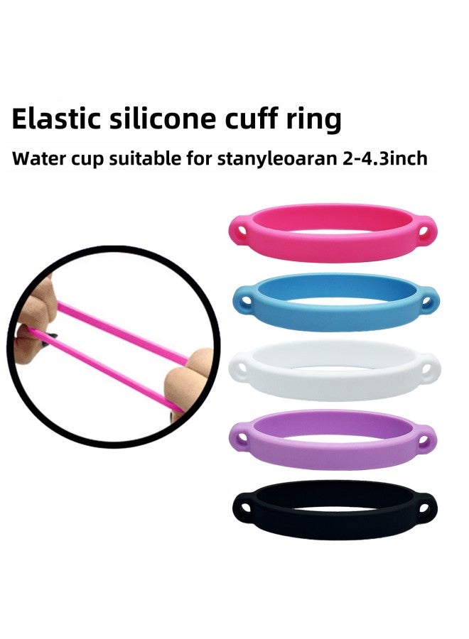 Suitable For Stanley Water Cup Water Bottle Kettle Elastic Silicone Ring Lanyard Cup Ring Ring 8-40Z Beam Ring-Specifications:Watery Green - Image 3