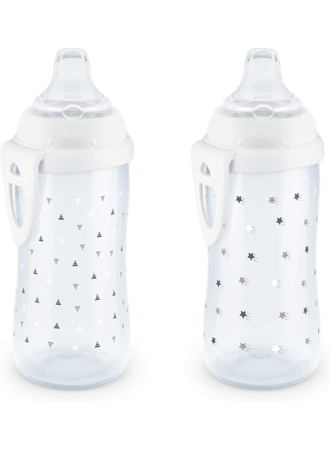 NUK Active Sippy Cup, 10 oz, 2 Pack, 12+ Months, Timeless Collection - Image 1