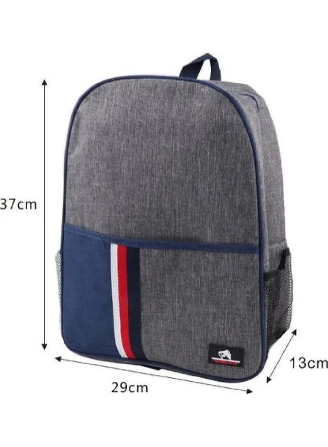 Thermal Cooler Backpack Insulated Food & Drinks Lunch Bag, Travel Camping Picnic Bag, Blue - Image 2