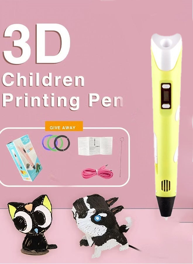 USB Rechargeable 3D Printer Pen for Kids & Adults, Children's Creative 3D Drawing Pen Set, Safe & Easy-to-Use Art Craft Toy, Perfect Birthday Gift for Kids, Teens, Beginners and Artists - Image 1