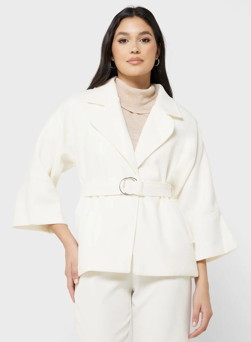 ELLA Belted Lapel Coat