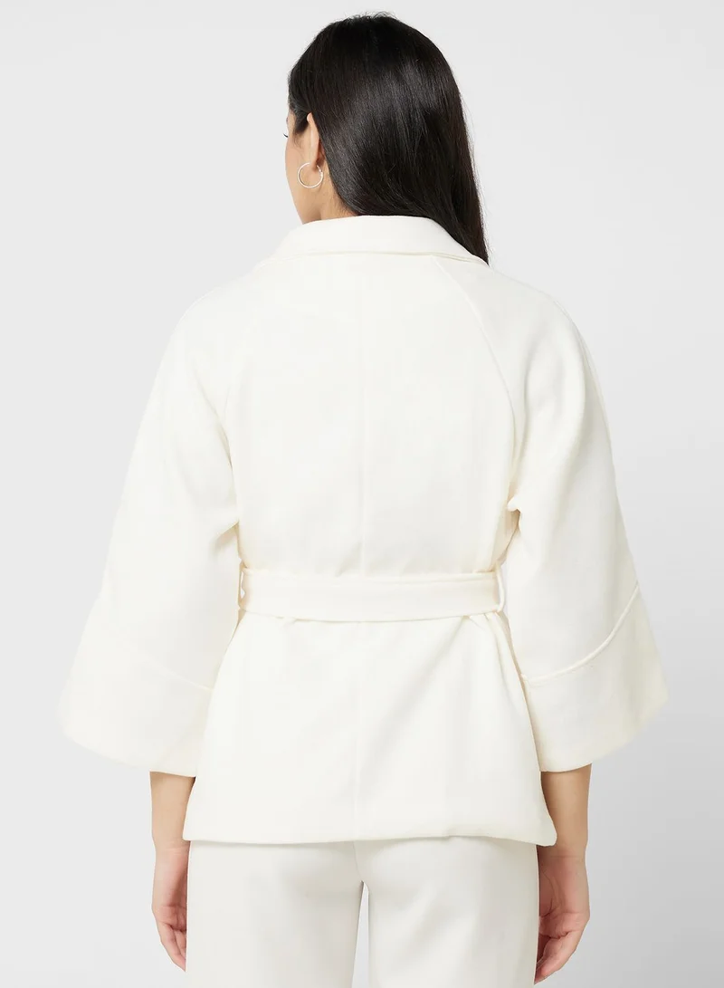 ELLA Belted Lapel Coat