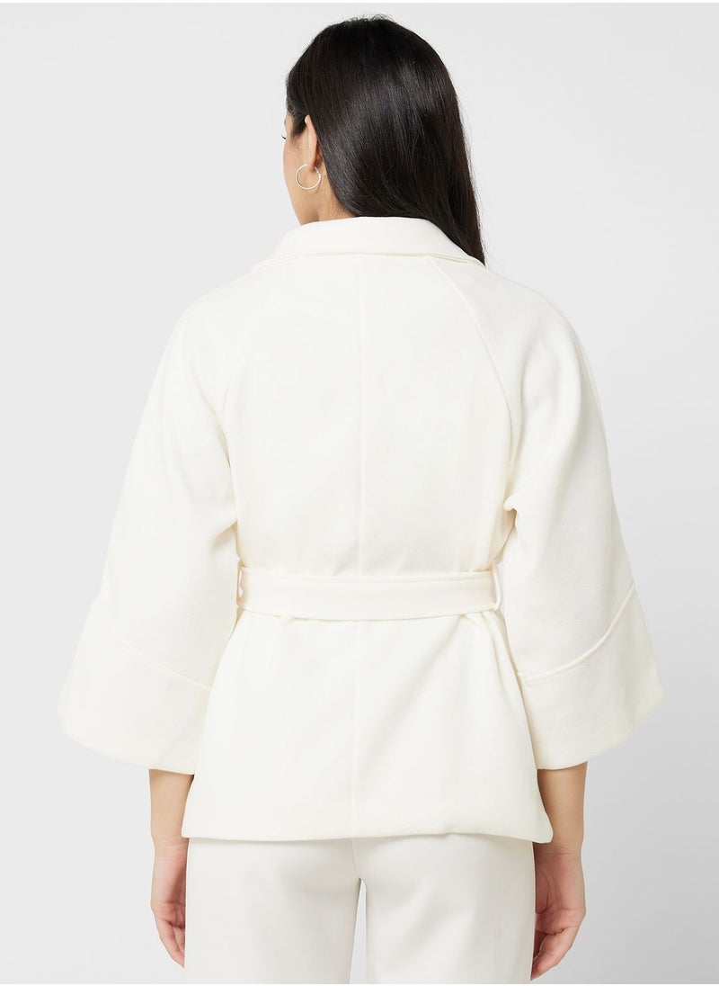 ELLA - Belted Lapel Coat - Image 1