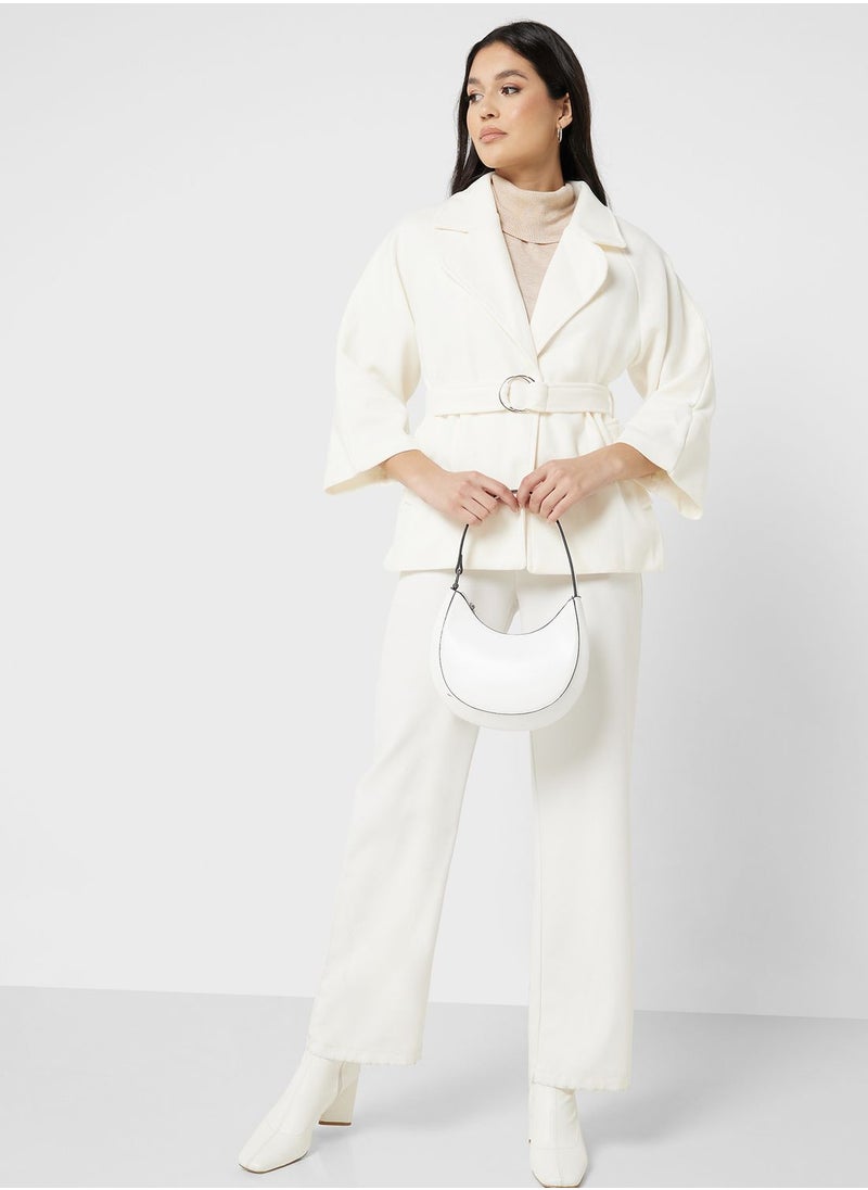 ELLA - Belted Lapel Coat - Image 1