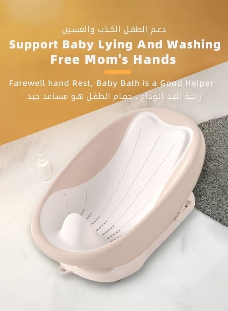 ميكسد قابل للطي Baby Bath Lounge قابل للتعديل ، رف حمام حديث الولادة لحوض الاستحمام ، مساعد حمام آمن - Image 2