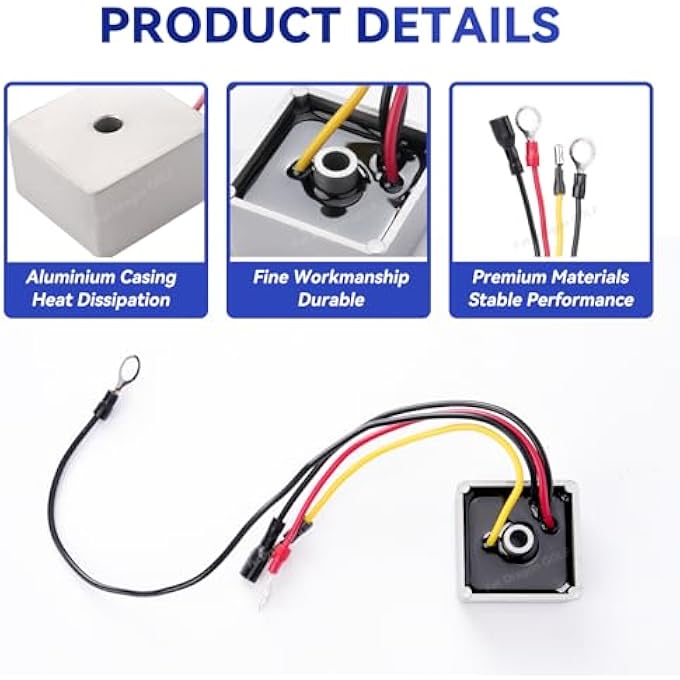 Club Car Ds Carryall Voltage Regulator Rectifier1015777 102711201 1992 Up Gas Golf Carts - Image 3