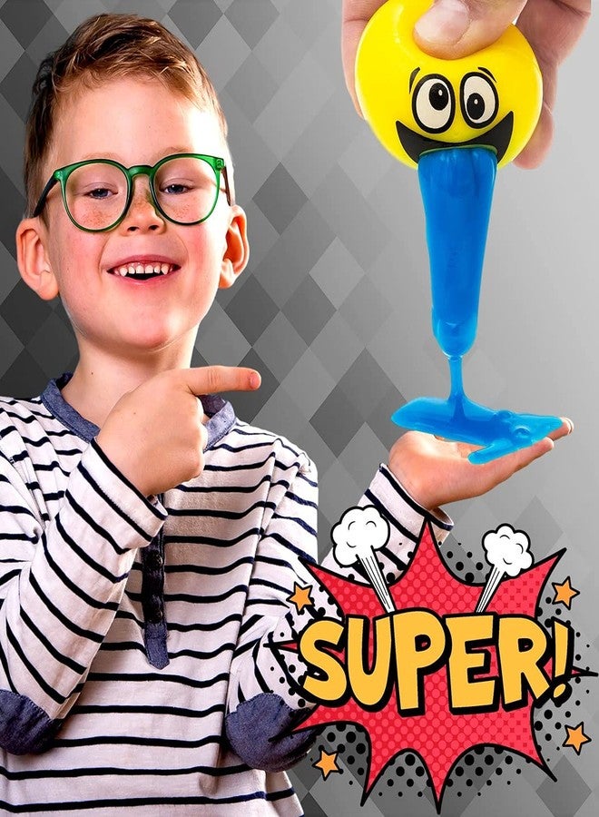 JA-RU Barf Slime Toy Squishy Stress Balls for Kids (4 Fidget Ball Assorted) Throw Up Vomit Slime Balls. Anti Stress Squeeze Toy. Funny Pranks Party Favors Easter Egg Fillers. 5299-4p - Image 2