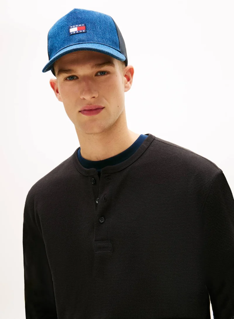 TOMMY JEANS  Heritage Logo Denim Trucker Cap  | Best Price UAE