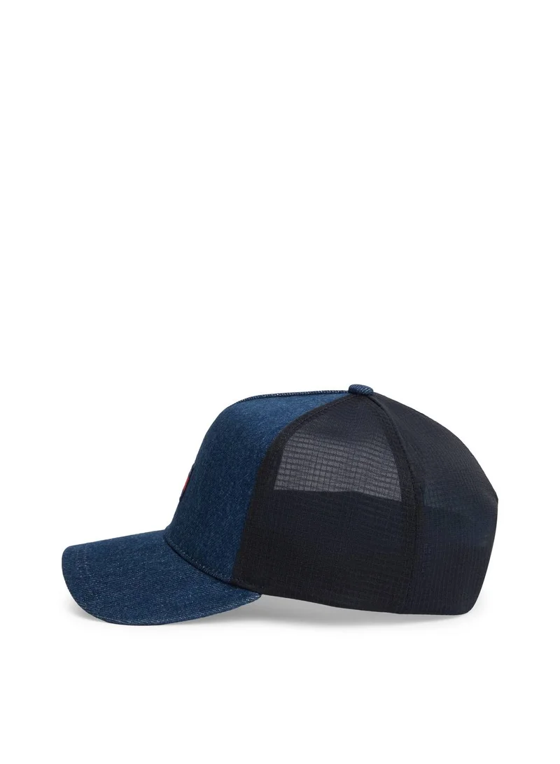 TOMMY JEANS  Heritage Logo Denim Trucker Cap  | Best Price UAE