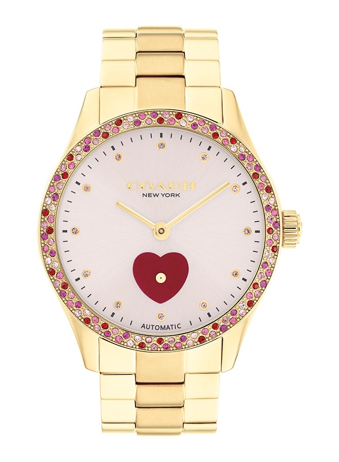 COACH ساعة كوتش النسائية ذات القرص الدائري باللون الوردي الفاتح - 14504487 - Image 1