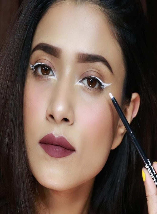 FLiCKA Breathtaking Eyes Twist Kajal White + Rule With Brows Eyebrow Brown Pencil, With Spoolie, Waterproof, Smudge Proof, Longlasting, Dermatologically tested, Intense Colour, Natural-looking Results - Image 4
