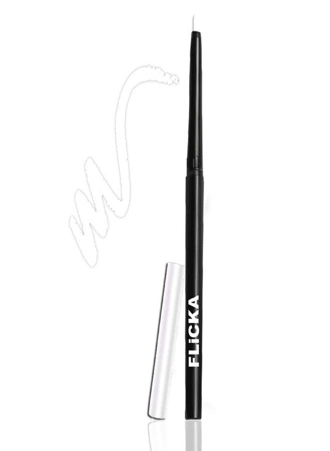 FLiCKA Breathtaking Eyes Twist Kajal White + Rule With Brows Eyebrow Brown Pencil, With Spoolie, Waterproof, Smudge Proof, Longlasting, Dermatologically tested, Intense Colour, Natural-looking Results - Image 1