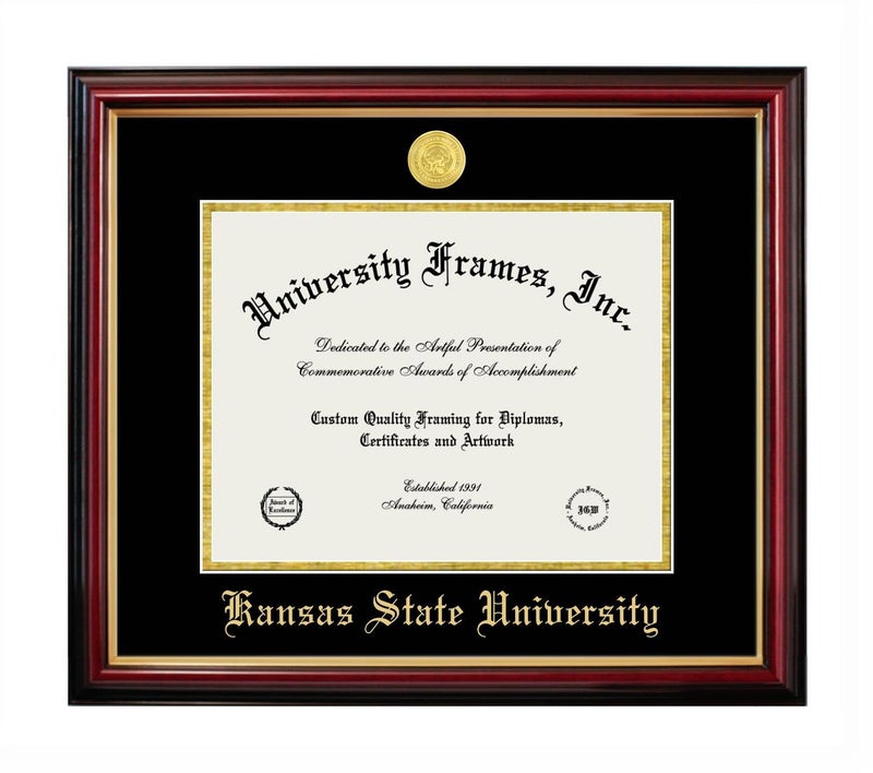 Campus Images Kansas State University Petite Diploma Frame – 8.5" x 11" – Officially Licensed Hardwood Frame - Image 5