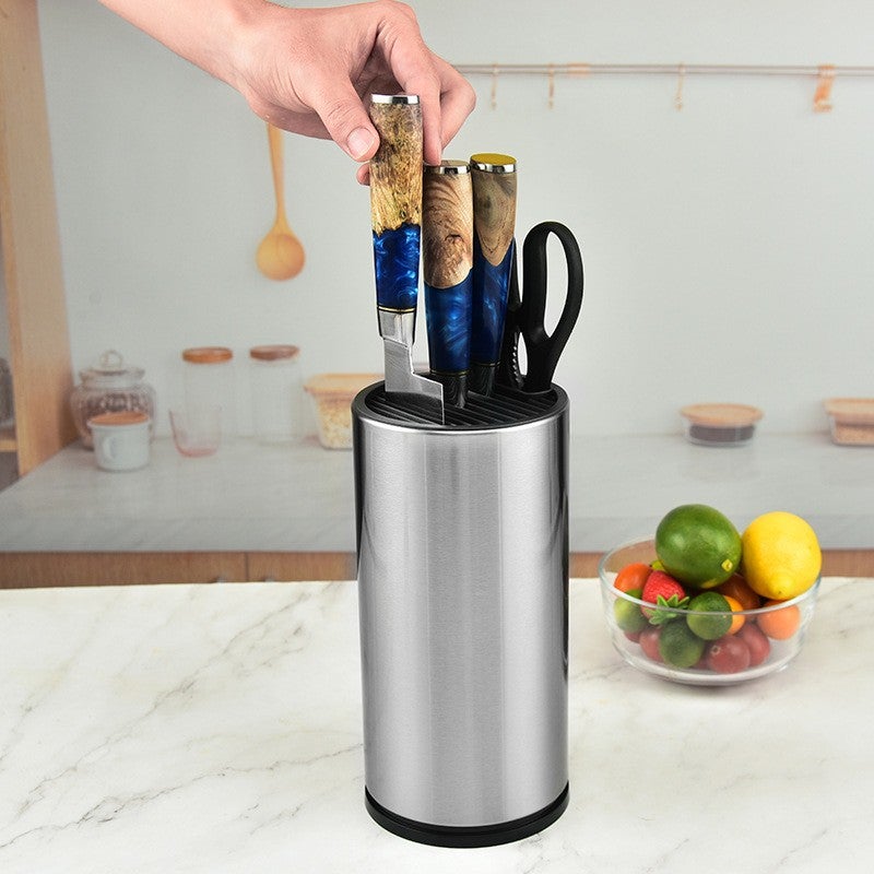 Multi-Functional Stainless Steel Cutlery Holder with Draining Rack - Kitchen Organizer - Image 1
