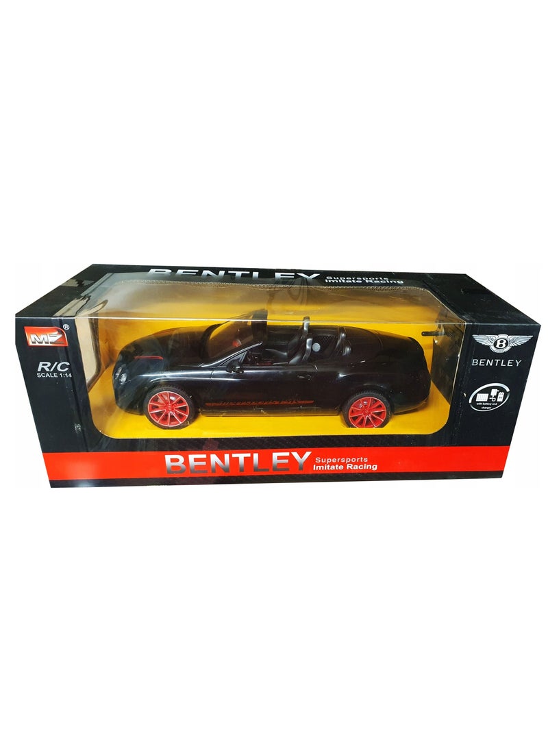Bentley Supersports Imitate 1:14 Racing Black Car With Remote Control - 2049