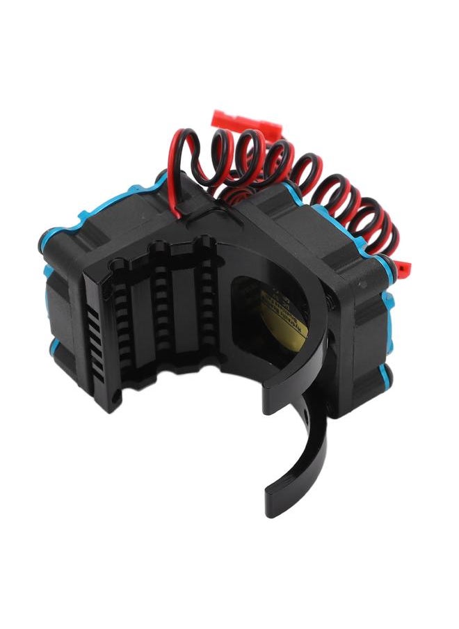 Thoraya RC Motor Heatsink Cooling Fan with Dual Fans For 550 3650 3660 3670 3674 Motor 36mm Diameter Black  - Image 2