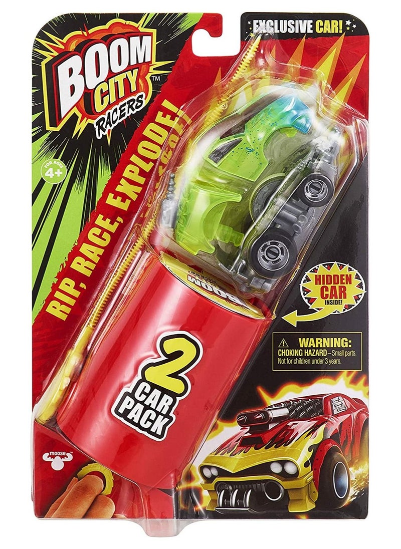 BOOM CITY - Boom City Racers S1 2PK AST 4, Multicolor, 40059 - Image 1