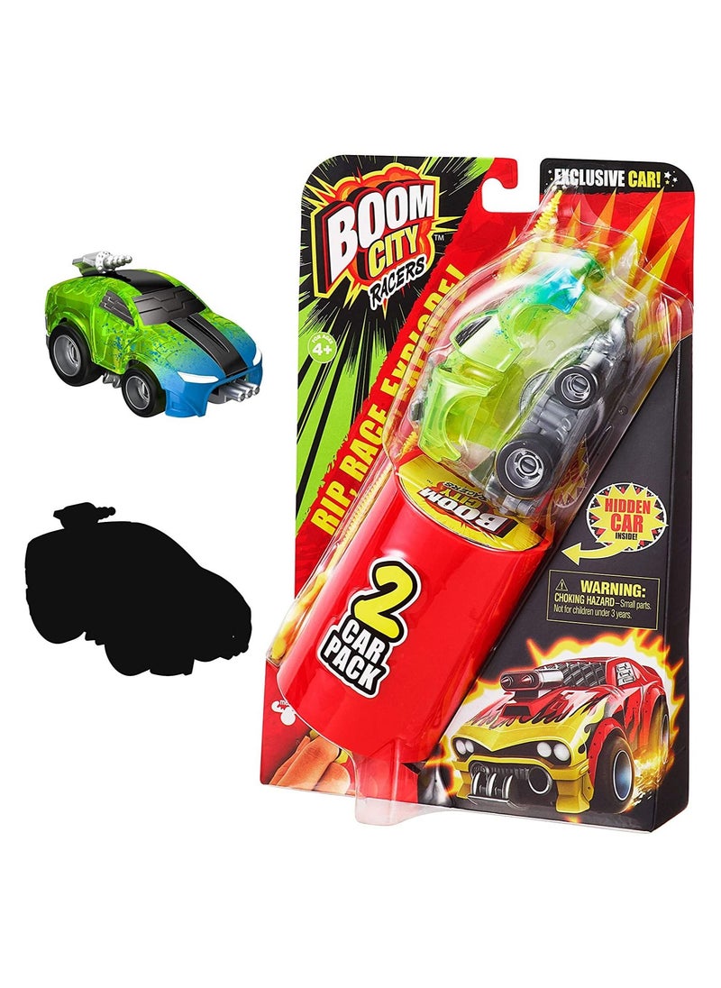 BOOM CITY - Boom City Racers S1 2PK AST 4, Multicolor, 40059 - Image 1