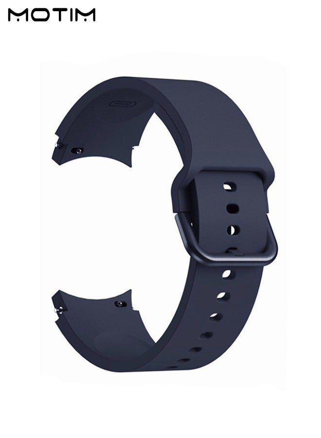 Motim Compatible with Samsung Galaxy Watch 7/6/5/FE, 40/44/42/46MM, Silicone Soft Sport Strap Watch Replacement Strap, Quick Release Watch Strap, Easy Installation  - Image 1