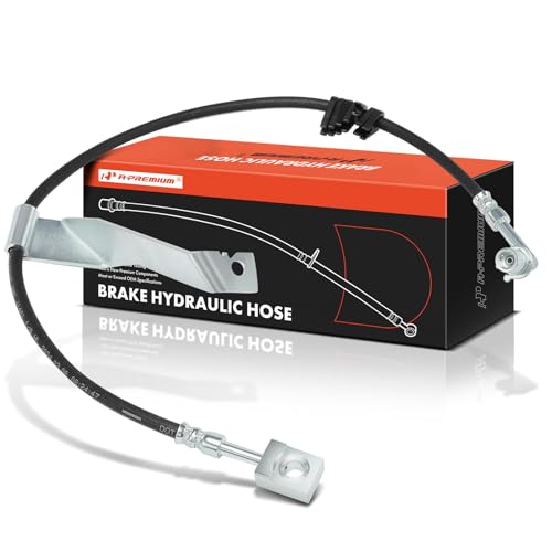 A-Premium Front Driver Side Brake Hydraulic Hose Compatible with Select Chevrolet and GMC Models - C4500 Kodiak, C5500 Kodiak, C4500 Topkick, C5500 Topkick, 2003-2009, 4 X 2 - Replace# 15190274 - Image 1