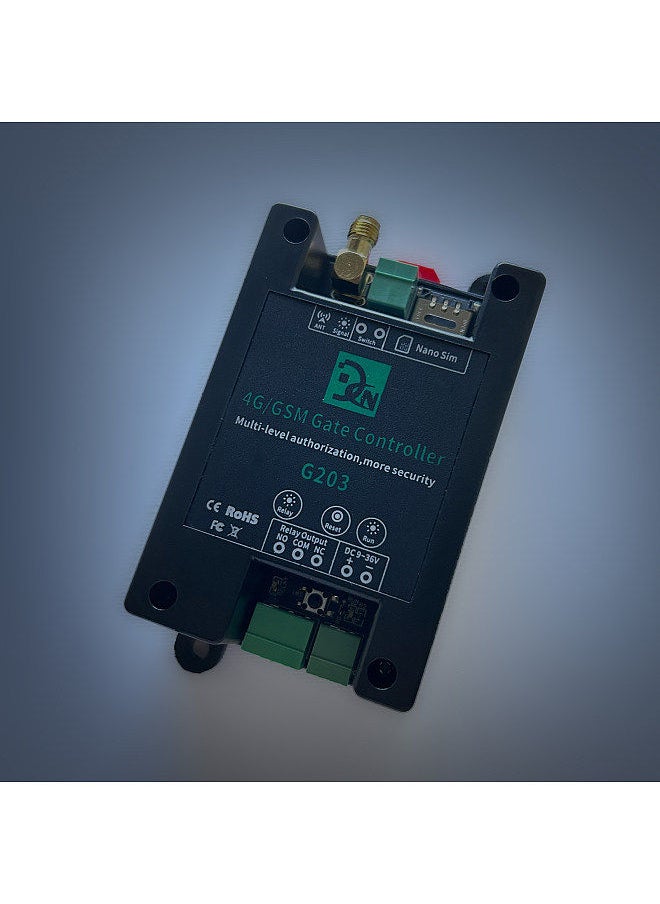 4G/GSM G203 Gate Controller Wireless Remote GSM Gate Opener Support for Ordinary User Authorization callny control(APP)