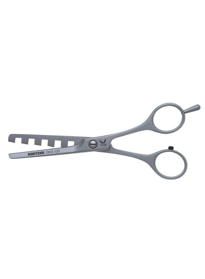Classic 5.5 Inch Hair Texturizing/Thinning Scissors, 5 Teeth, Removable Finger Rest (557614z05) - Made in Germany