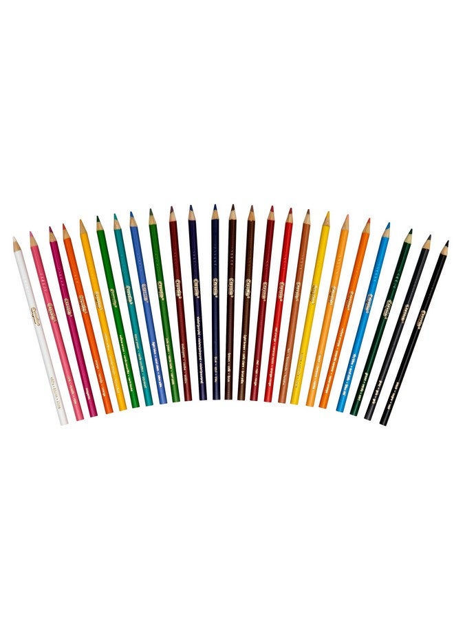CRAYOLA Colouring Pencils - Assorted Colours (Pack of 24) | A Must-Have for All Kids Arts & Crafts Sets | Ideal for Kids Aged 3+ - Image 3