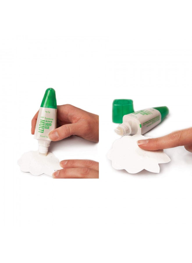 Tombow - Tombow 62191 MONO Multi Liquid Glue, 0.88 Ounce, 1-Pack. Multi-Purpose Glue with Dual Tip Dispenser for Precise to Full Coverage Application - Image 1
