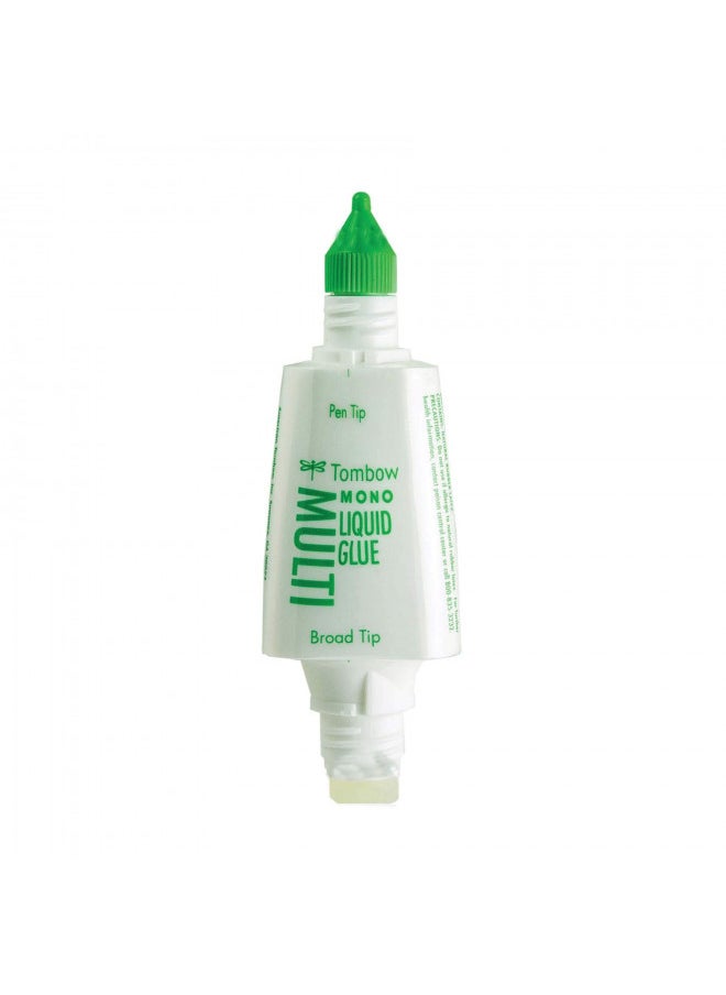 Tombow - Tombow 62191 MONO Multi Liquid Glue, 0.88 Ounce, 1-Pack. Multi-Purpose Glue with Dual Tip Dispenser for Precise to Full Coverage Application - Image 1
