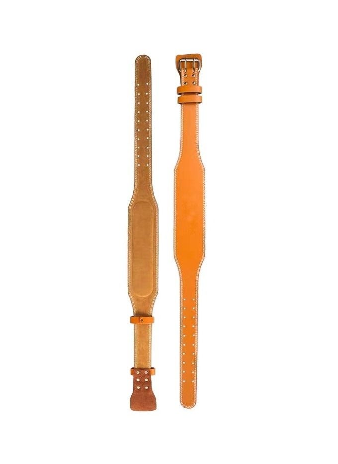 VALEO Genuine Leather Weight Lifting Belt Size XS-100 CM, Light Brown  - Image 2