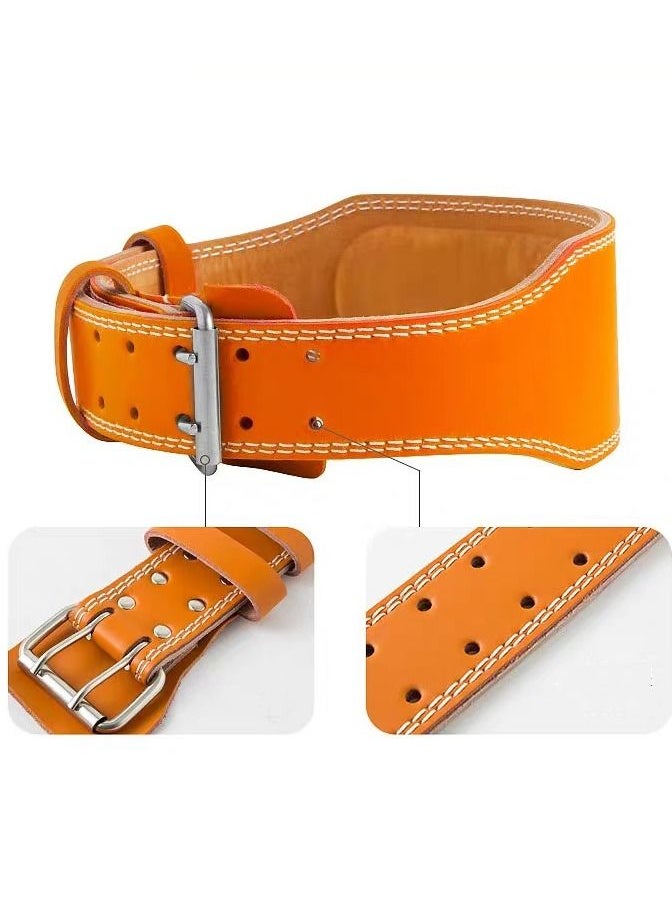 VALEO Genuine Leather Weight Lifting Belt Size XS-100 CM, Light Brown  - Image 3