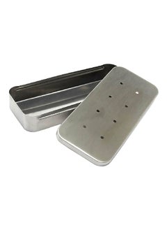 Durable Stainless Steel Robust Construction Pellet Smoker Box Silver 8.6 x 3.85 x 1.6 inch 8014078