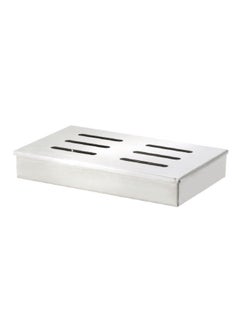 Grill Mark Durable Stainless Steel Robust Construction Pellet Smoker Box Silver 8.6 x 3.85 x 1.6 inch 8014078  - Image 2