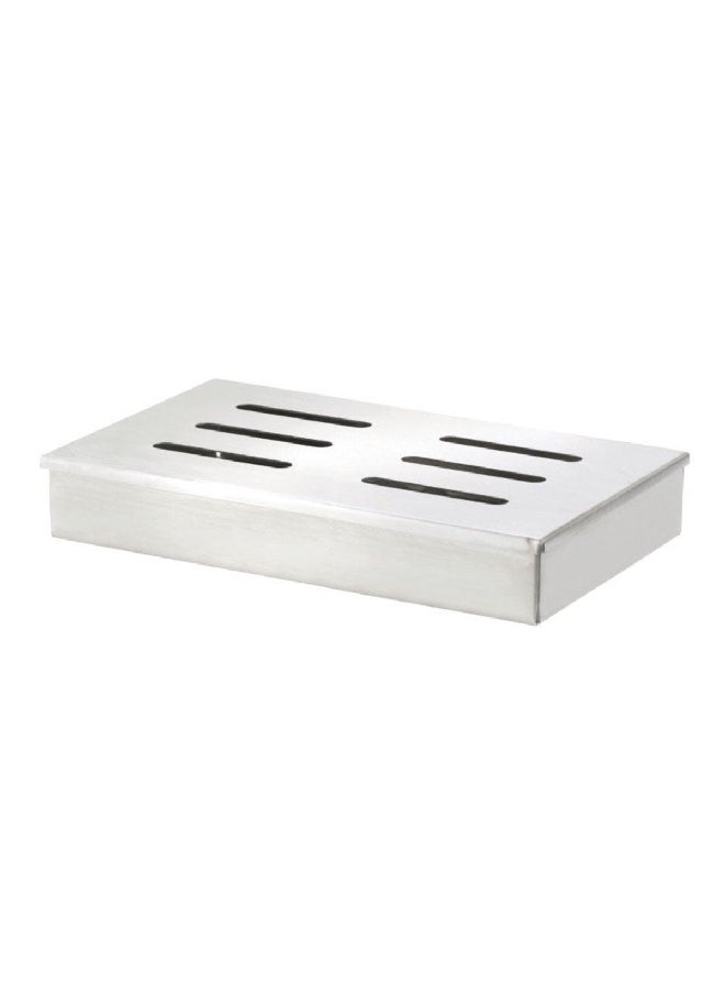 Grill Mark - Durable Stainless Steel Robust Construction Pellet Smoker Box Silver 8.6 x 3.85 x 1.6 inch 8014078 - Image 1