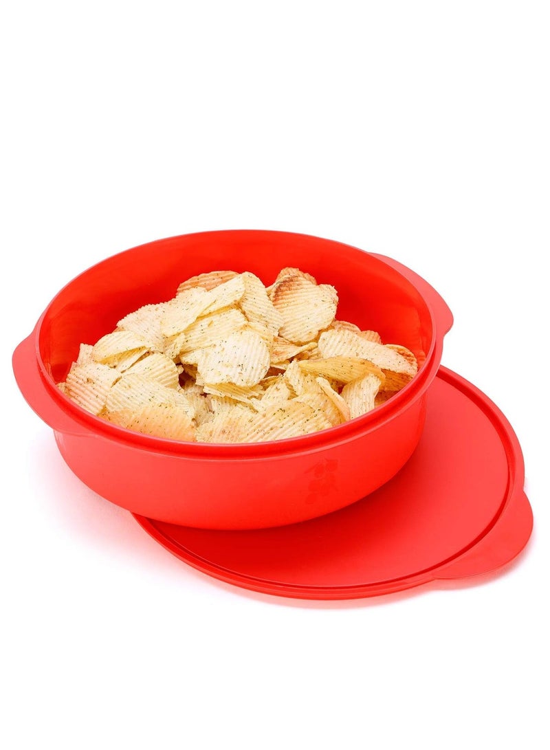 oliveware Plastic Masala Box with Spoon - 700 microliters, 7 Containers with Spoon, Yellow - Image 3