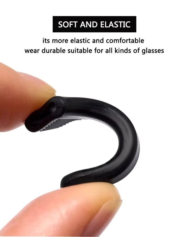 8 Pairs Eyeglass Ear Grip Anti Slip, Glasses Holder, Safety Eyewear Retainers for Sunglasses Presbyopia Glasses Sports Glasses - Image 2
