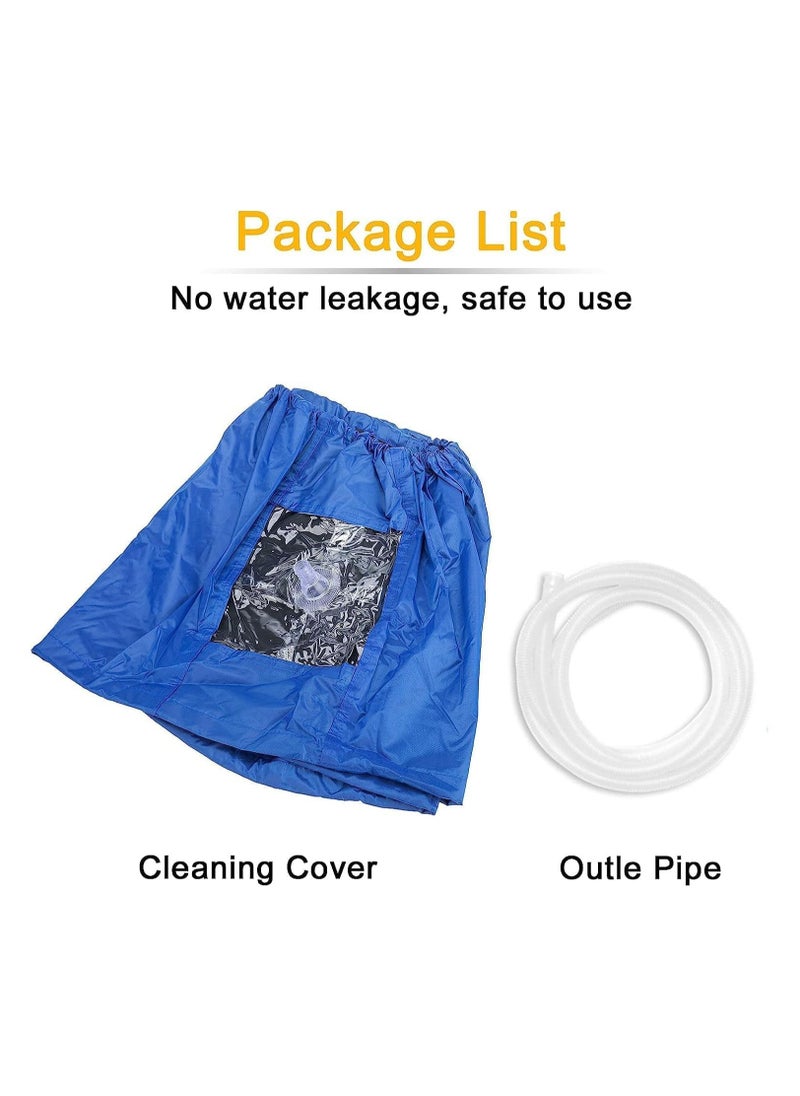 Zimtal Air Conditioning Cleaning Waterproof Cover with Drain Outlet, Protector Dust Washing Bag For Large Size (2P-3P) Wall Mounted AC Service with Pipe.  - Image 3